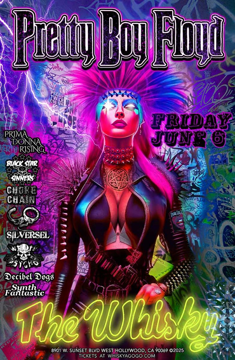 Pretty Boy Floyd Prima Donna Rising Black Star Sinners Choke Chain The Conscious Outlaws Silversel Decibel Dogs Synth Fantastic