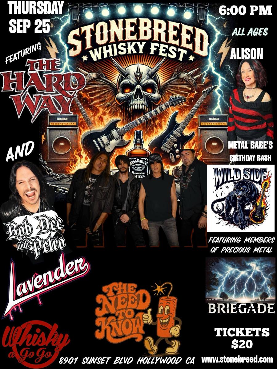 Stonebreed The Hard Way Bob Dee with Petro Wild Side featuring Precious Metal Lavender The Need to Know Briegade