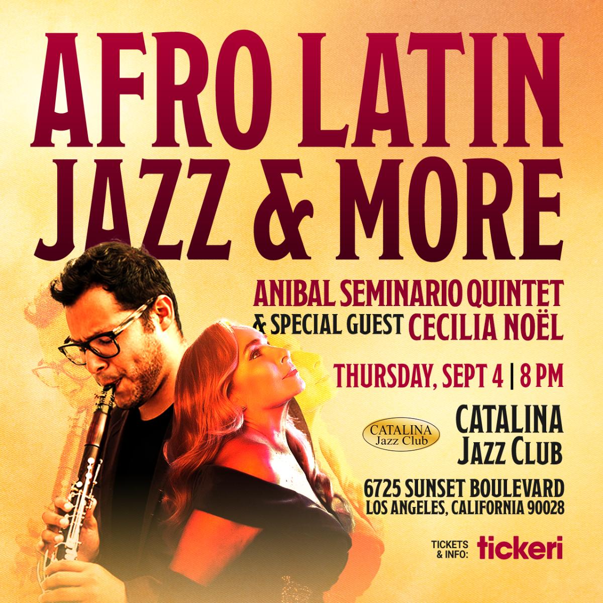 Afro Latin Jazz with Special Guest Cecilia Noel 