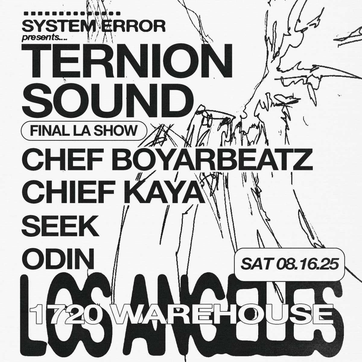 System Error Ternion Sound Chef Boyarbeatz Chief Kaya