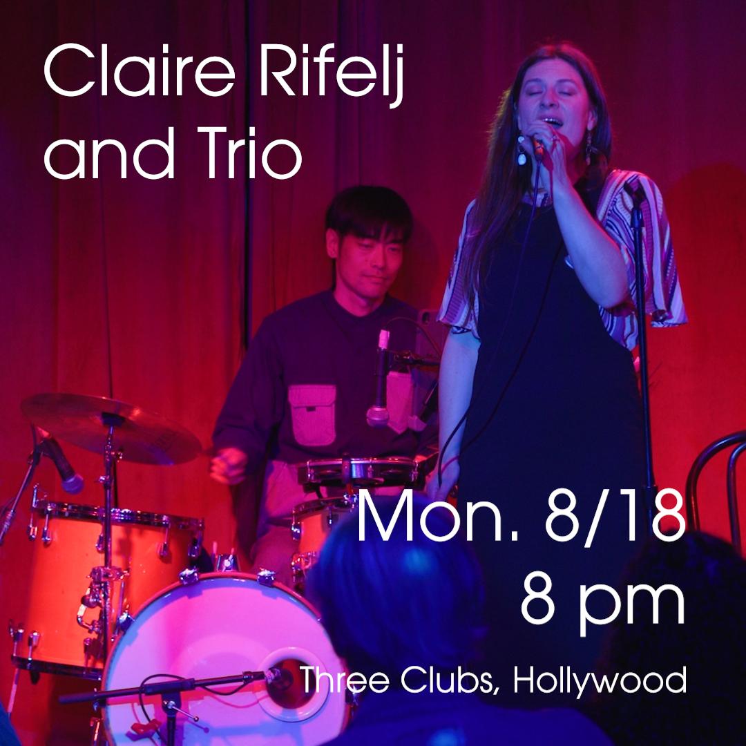 JAZZ MONDAYS Claire Rifelj Trio
