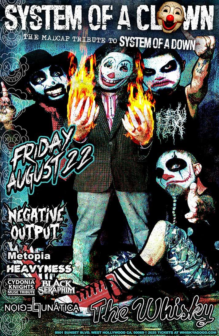 System of a Clown System of a Down Tribute Shark in the Water Metopia Heavyness Cydonia Tribute to Muse Black Seraphim Legi n Lun tica